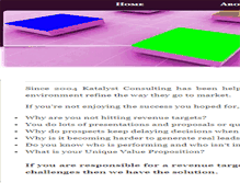 Tablet Screenshot of katalystconsulting.com.au